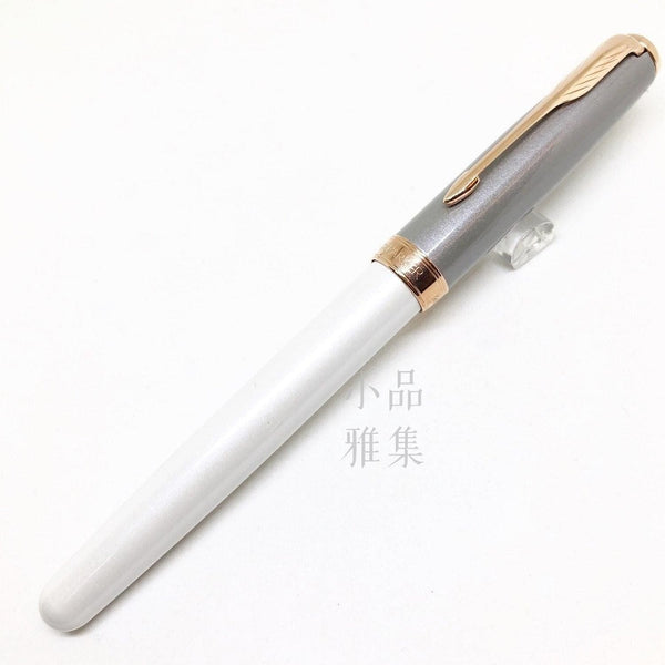 PARKER SONNET rose gold-wite-gray silver 18k - TY Lee Pen Shop