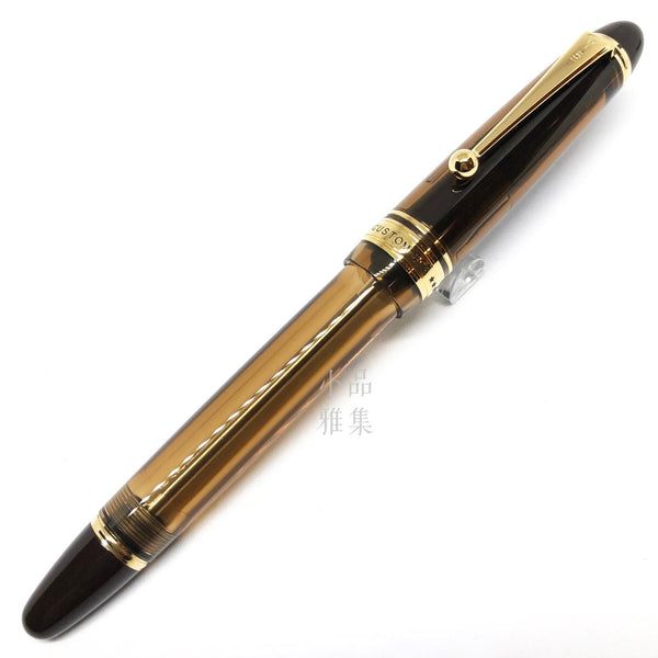 Pilot Namiki Custom 823 Transparent brown 14k - TY Lee Pen Shop