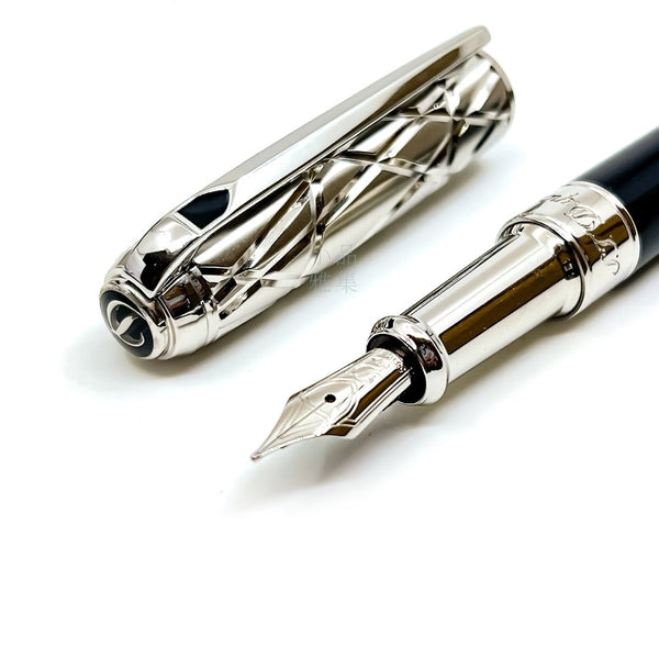 S.T. Dupont デュポン Line D Fire Lines S.T. DUPON LINE D FIRE LINES PALLADIUM Fountain Pen - TY Lee Pen