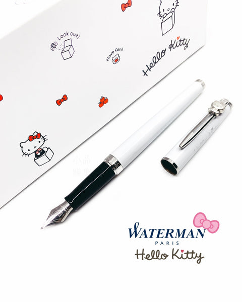 WATERMAN Hémisphère white-silver HELLO KITTY 45 year - TY Lee Pen