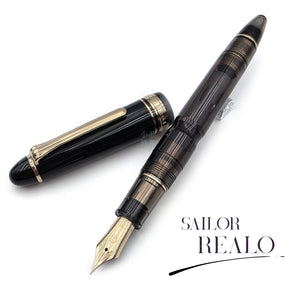Hello,  Sailor Profit Realo 18K Gold Piston Fountain Pen (Clear Black)