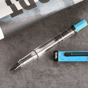 TWSBI ECO Piston Fountain Pen       Cosmic Blue &amp; Black Titanium