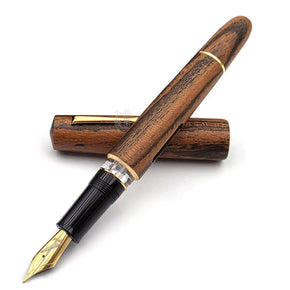 Fine Wood Series — Bocote Vacuum-Filling Fountain Pen (黃金檀） - TY Lee Pen Shop
