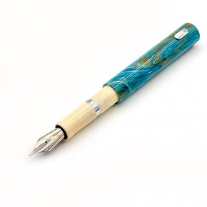 Fine Writing PENCKET Pocket Series 『 SODALITE 』&nbsp; Short Fountain Pen - TY Lee Pen Shop