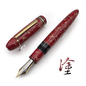 Germany MONTBLANC Meisterstück 149 18K Gold Fountain Pen — Artisan Kun - yang Urushi: “Phoenix Brocade” (綴鳳錦) - TY Lee Pen Shop