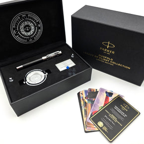 Parker Duofold "Legacy of Flight" Limited Edition 18K Gold Fountain Pen Gift Set - TY Lee Pen Shop