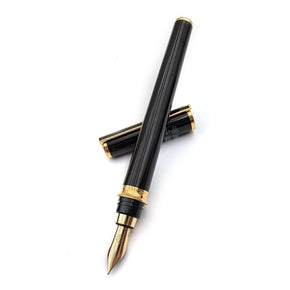 ⭐ Superb Fountain Pen ・ S.T. Dupont Chairman Small｜Black Chinese Lacquer × Gold Trim｜18ct Fountain Pen (F / M) - TY Lee Pen Shop