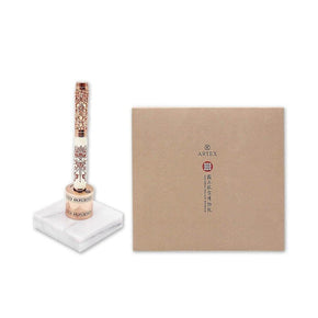 ARTEX x National Palace Museum Gold Indian Lotus Rollerball Pen Gift Set White - TY Lee Pen Shop