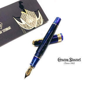CONWAY STEWART SPAGHETTI MODEL 100 18K Fountain Pen (STARRY NIGHT) - TY Lee Pen Shop