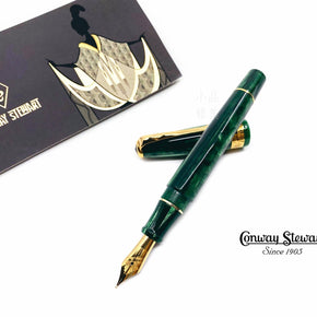 CONWAY STEWART SPAGHETTI MODEL 100 Fountain Pen（EMERALD GREEN） - TY Lee Pen Shop