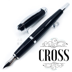 CROSS BAILEY Black metal Fountain Pen - TY Lee Pen Shop