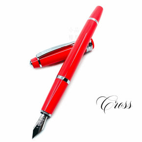 CROSS BAILEY LIGHT red Fountain Pen - TY Lee Pen Shop
