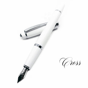 CROSS BAILEY LIGHT white Fountain Pen - TY Lee Pen Shop