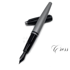 CROSS Calais grey-black Fountain Pen - TY Lee Pen Shop
