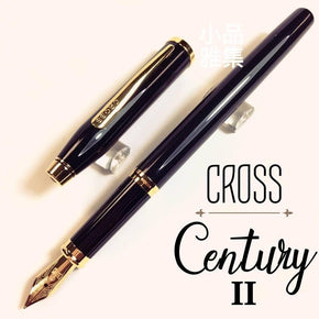 CROSS CENTURY II Black-Gold Fountain Pen - TY Lee Pen Shop