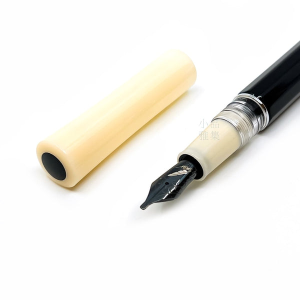 Finewriting emblem Piston fountain pen ivory-black - TY Lee Pen Shop ...