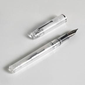 Finewriting Window View Series Fully Transparent Pen (Silver Clip) - TY Lee Pen Shop