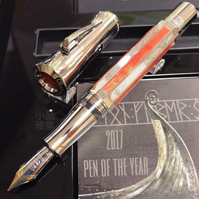 Graf von Faber-Castell Pen of the year 2017 Vikings platinum plated  fountain pen: details and price