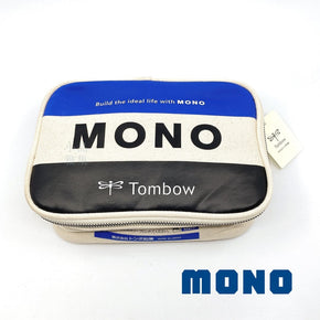 Japan Tombow MONO classic canvas double zipper storage bag - TY Lee Pen Shop
