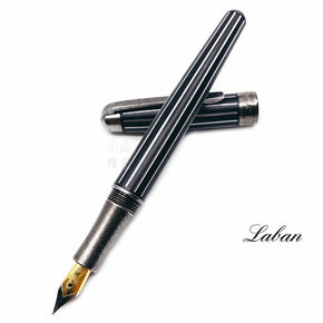 LABAN Antique’II Fountain Pen-Gun Metal - TY Lee Pen Shop