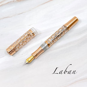 LABAN FLORA fountain pen (rose gold) - TY Lee Pen Shop