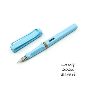 LAMY SAFARI 2023 blue fountain pen - TY Lee Pen Shop