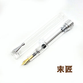 MAJOHN Transparent Fountain Pen Vacuum filler System (silver Clip) - TY Lee Pen Shop