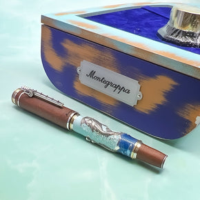 Montegrappa Hemingway The Old Man and the Sea 18K fountain pen (SILVER) - TY Lee Pen Shop