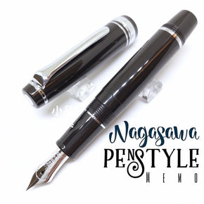 NAGASAWA PENSTYLE MEMO 14K black mini Fountain Pen - TY Lee Pen Shop