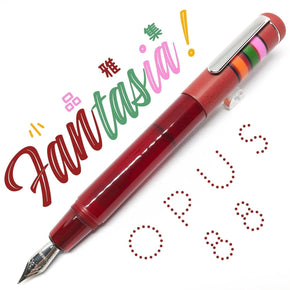 OPUS 88 FANTASIA Fountain Pen (Red) - TY Lee Pen Shop