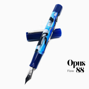 OPUS 88 FLOW Fountain Pen (Blue) - TY Lee Pen Shop