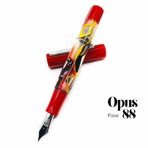 OPUS 88 FLOW Fountain Pen (Red) - TY Lee Pen Shop
