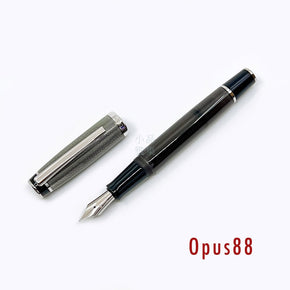 OPUS 88 OPERA Transparent Fountain Pen （black mesh） - TY Lee Pen Shop