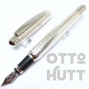 OTTO HUTT Design 02 Fountain Pen SILVER HONEYCOMB - TY Lee Pen Shop