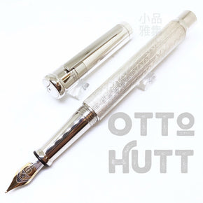 OTTO HUTT Design 04 Fountain Pen Princess Cut SILVER - TY Lee Pen Shop