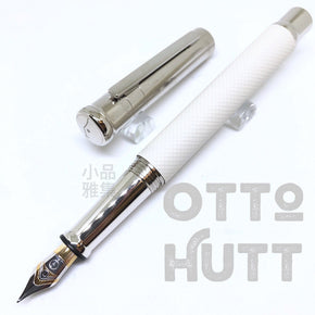 OTTO HUTT Design 04 Fountain Pen SQUARE QUILLOCHE CREME - TY Lee Pen Shop