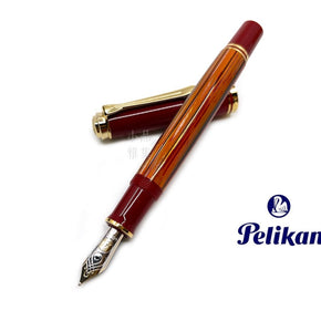 PELIKAN M600 RED TORTOISE 14K - TY Lee Pen Shop