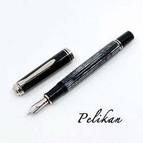 PELIKAN M605 14K TORTOISESHELL-BLACK fountain pen - TY Lee Pen Shop