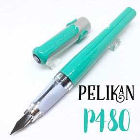 PELIKAN P480 Fountain Pen Opaline Green - TY Lee Pen Shop