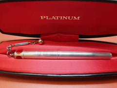 PLATINUM 925 Sterling Silver 18K WG nib Fountain Pen Mini Version