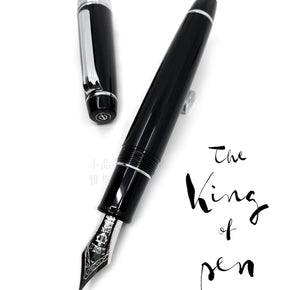 SAILOR KOP THE KING OF PEN PG 21K Fountain pen black-silver - TY Lee Pen Shop