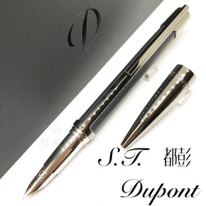 S.T. DUPONT DEFI Mat Black/silver Fountain Pen - TY Lee Pen Shop
