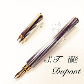 S.T. DUPONT GATSBY Silvering 18k Fountain Pen - TY Lee Pen Shop
