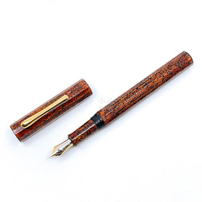 TACCIA「HYAKKO-HISHO」Ebonite Hya-Hisho, Red Pattern Benchara Fountain Pen THH-14F-BG-F - TY Lee Pen Shop