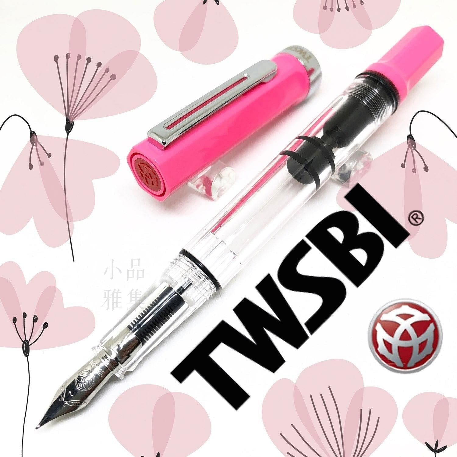 TWSBI ECO Pink Fountain Pen F Nib : Office Products 
