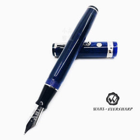 WAHL-EVERSHARP SIGNATURE 18K POSITANO-BLUE-SILVER - TY Lee Pen Shop