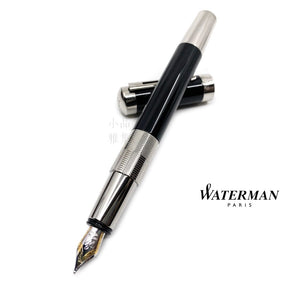 WATERMAN Elegance black-silver 18K fountain pen - TY Lee Pen Shop