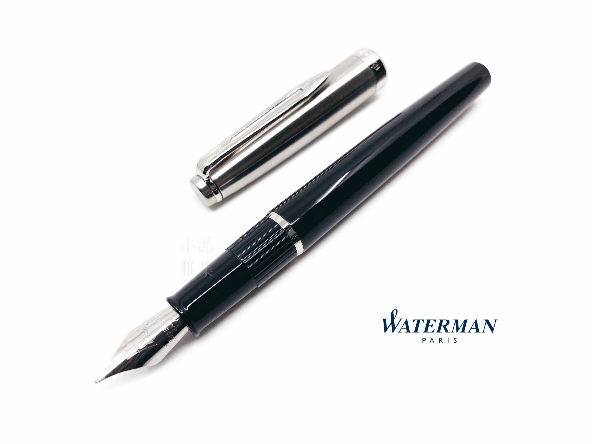 Waterman Script WATERMAN EMBLÈME Stainless steel-black - TY Lee Pen Shop - TY Lee Pen Shop
